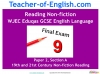 WJEC Eduqas GCSE English Reading Non fiction Texts Teaching Resources (slide 1/95)